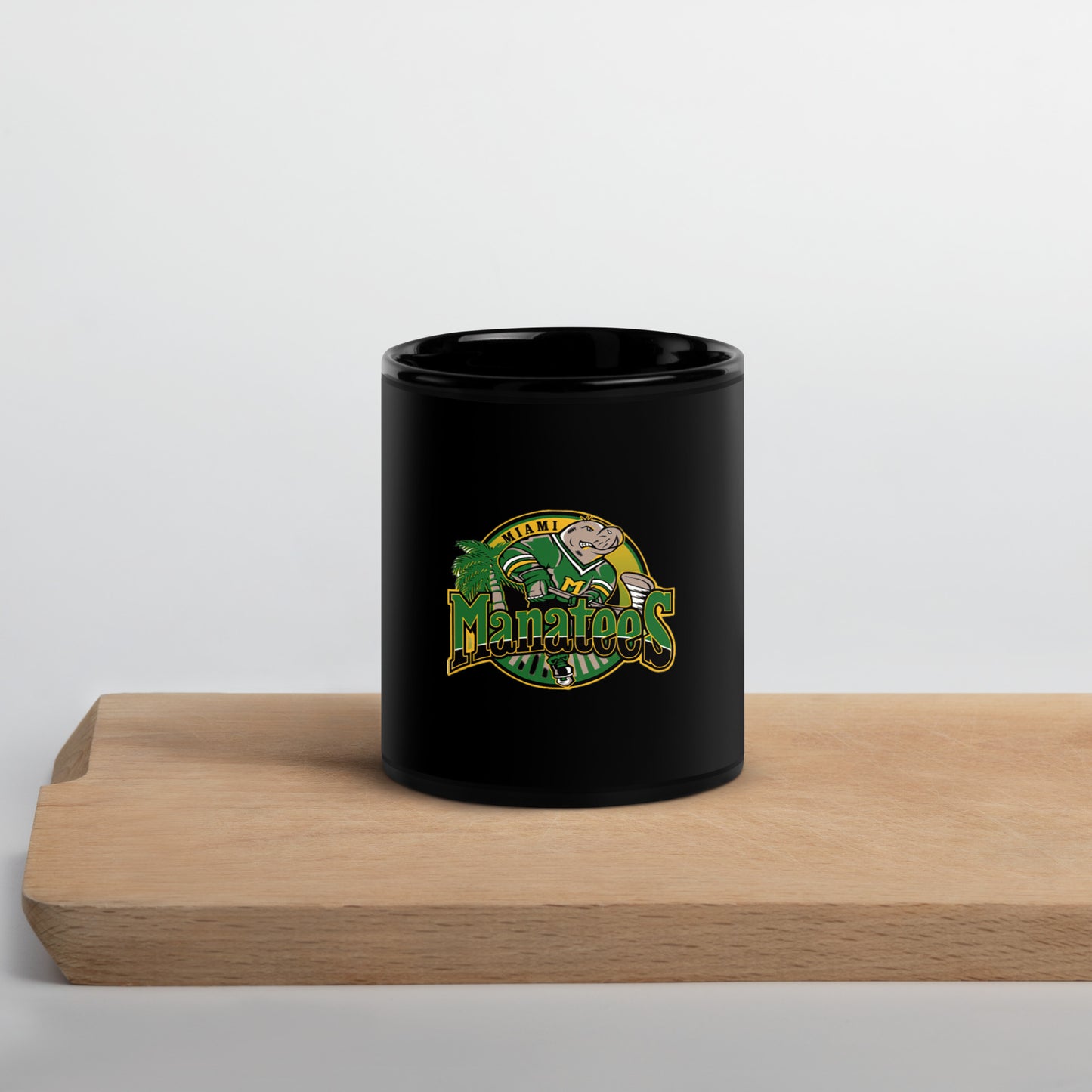 Miami Manatees Hockey WHA Black Glossy Mug