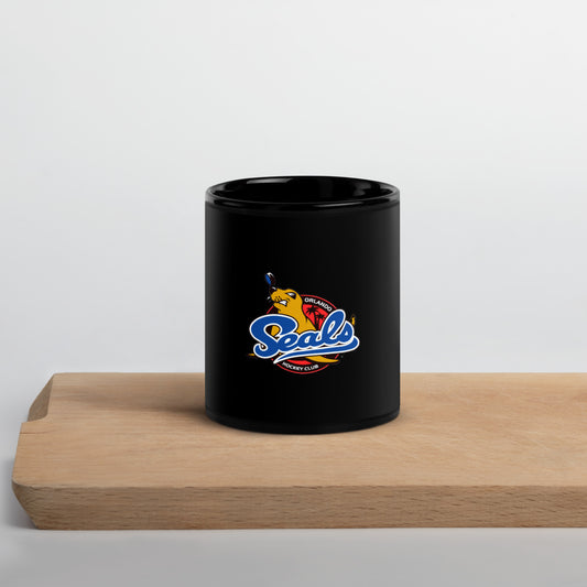 Orlando Seals Hockey WHA Black Glossy Mug