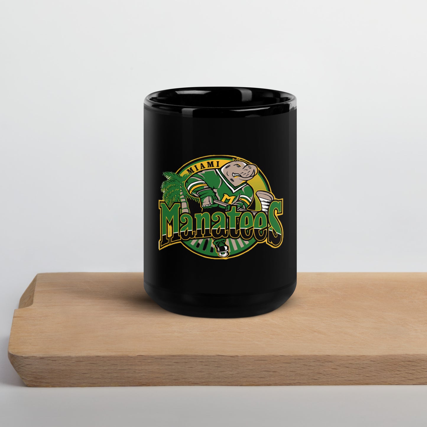 Miami Manatees Hockey WHA Black Glossy Mug