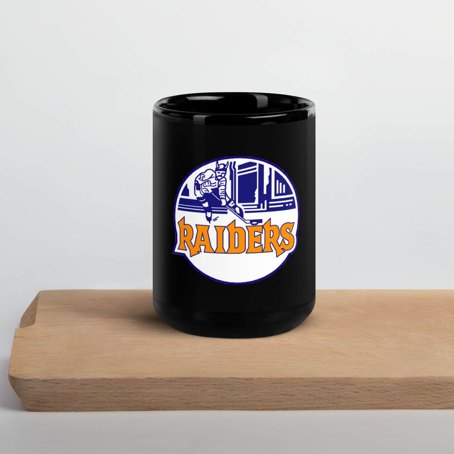 New York Raiders Hockey WHA Black Glossy Mug