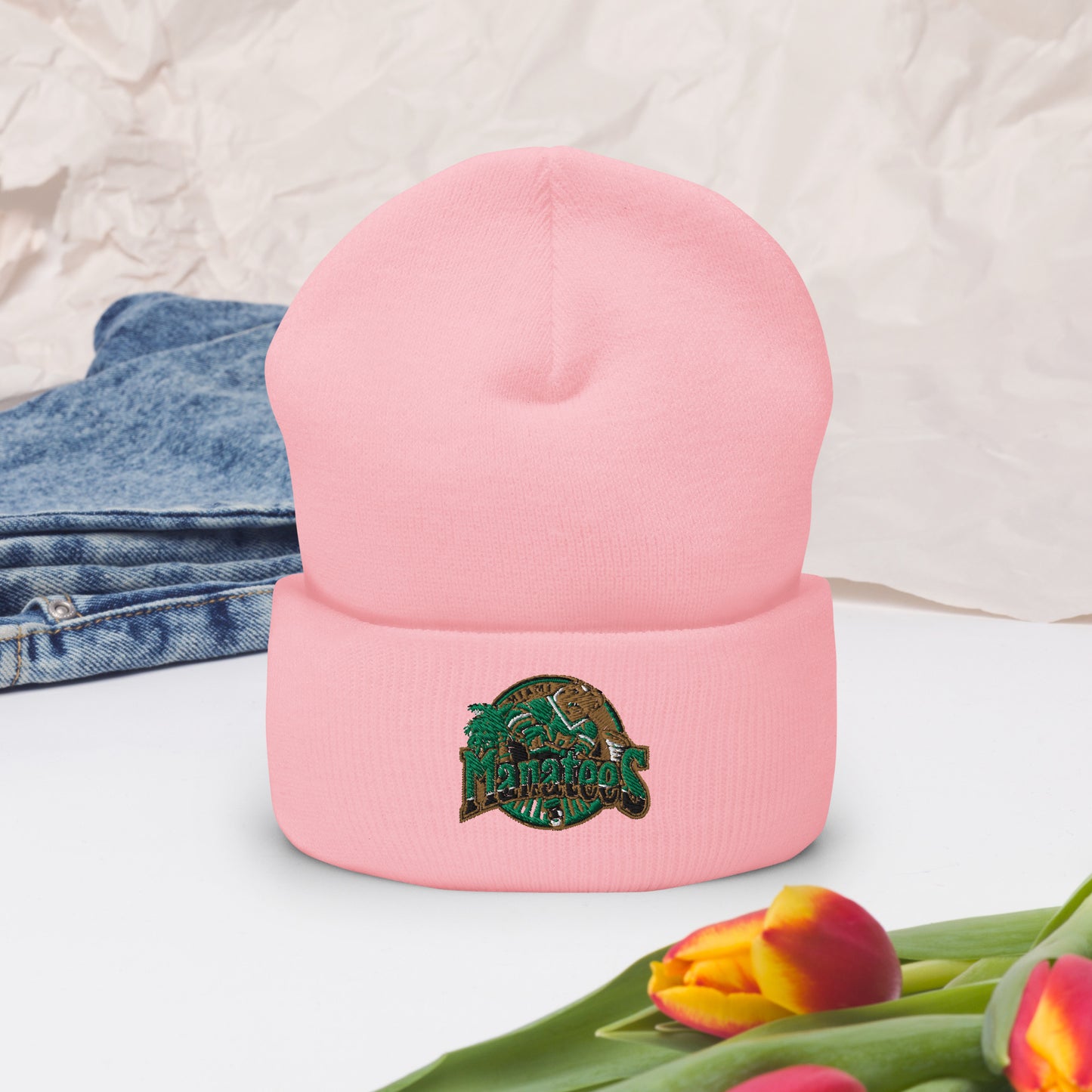 Miami Manatees Hockey WHA Cuffed Beanie