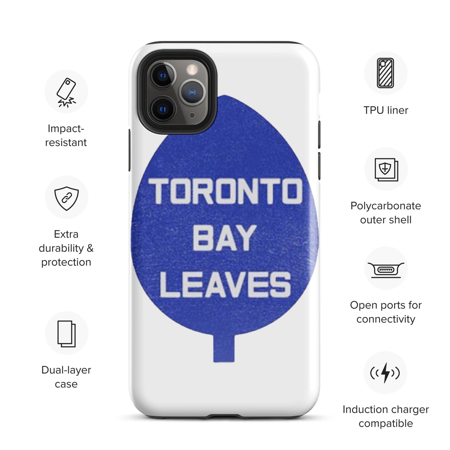 Toronto Bay Leaves Hockey Tough Case for iPhone®